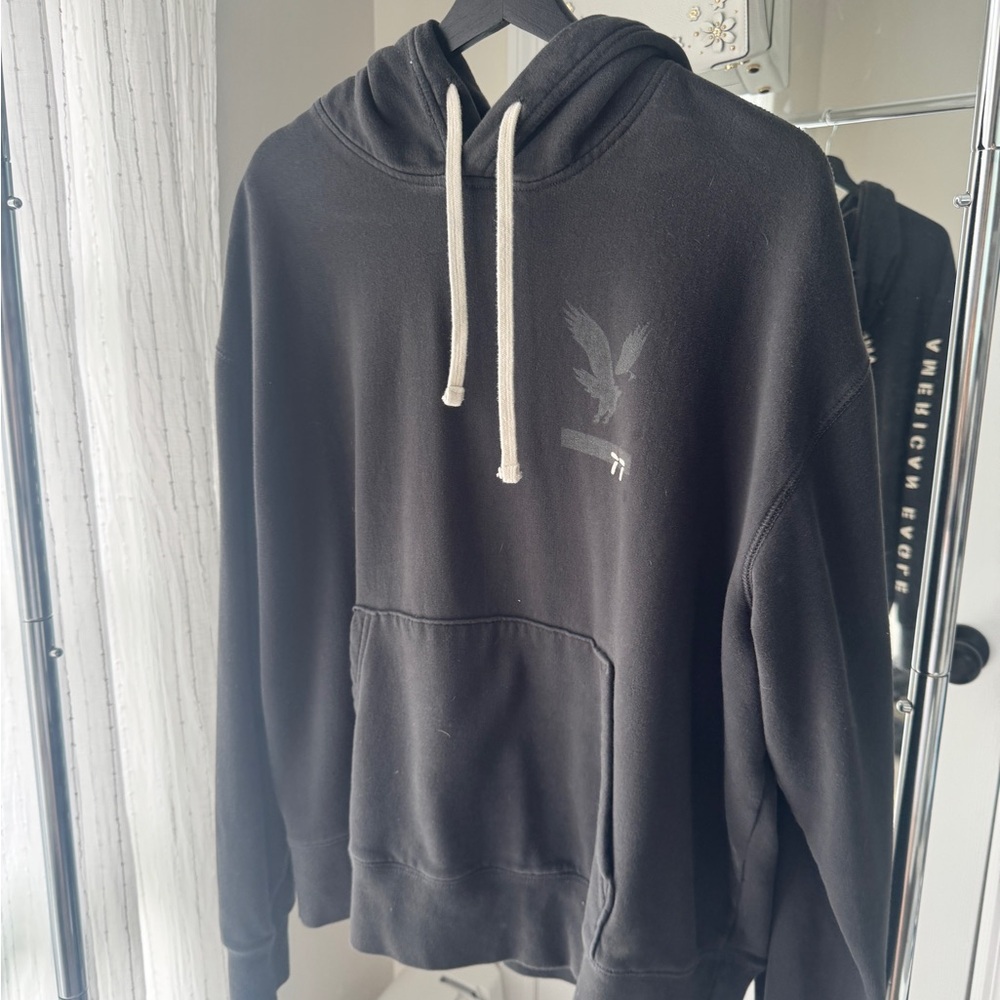 American Eagle Outfitters Black Hoodie Sweatshirt